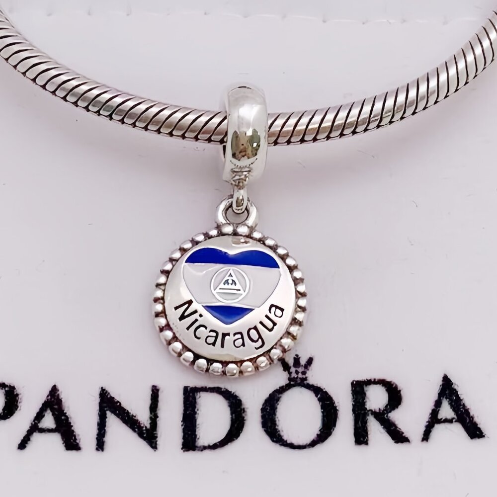 Pandora Nicaragua Flag Exclusive Charm Pendant